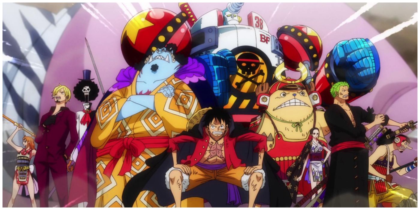 The Straw Hats Assemble During Episode 1000 of One Piece