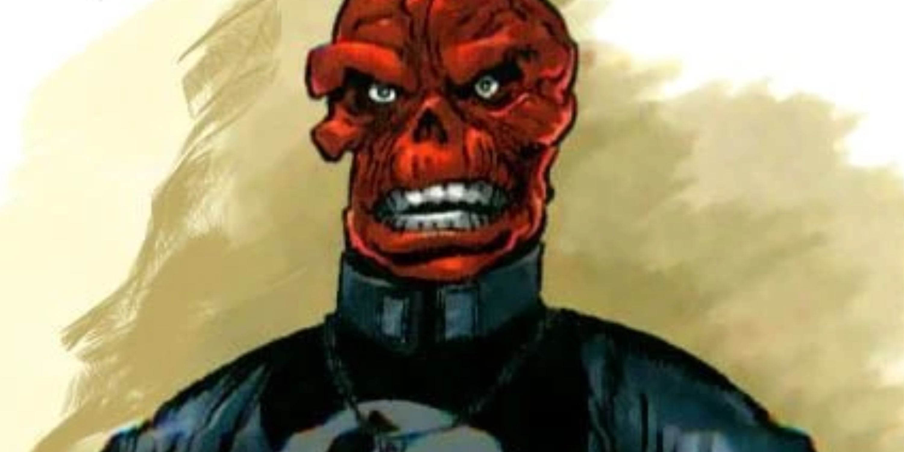 Red Skull grimacing in Cap Lives from Marvel Comics.