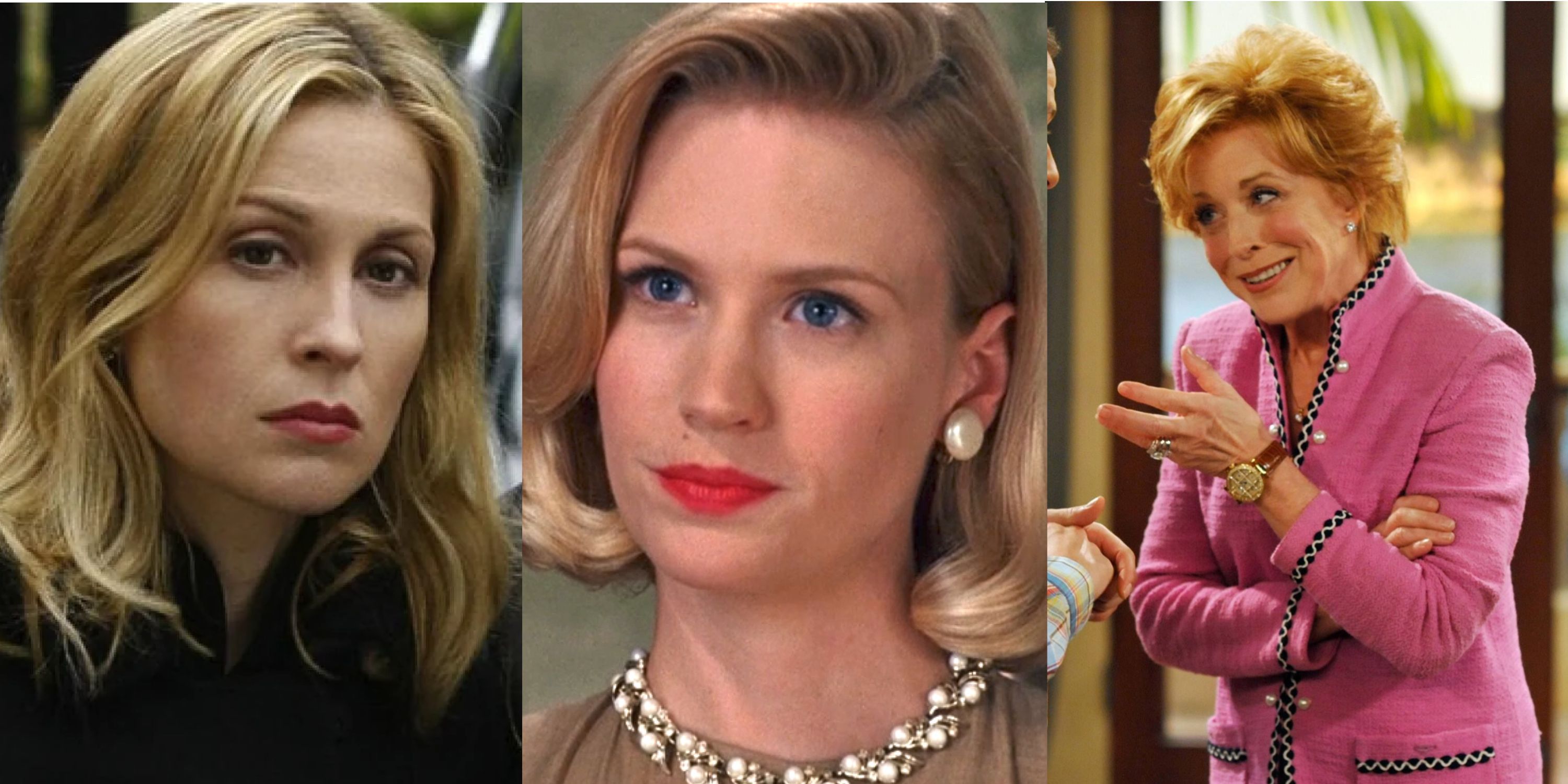 Lily from Gossip Girl, Betty from Mad Men and Evelyn from Two and a half Men