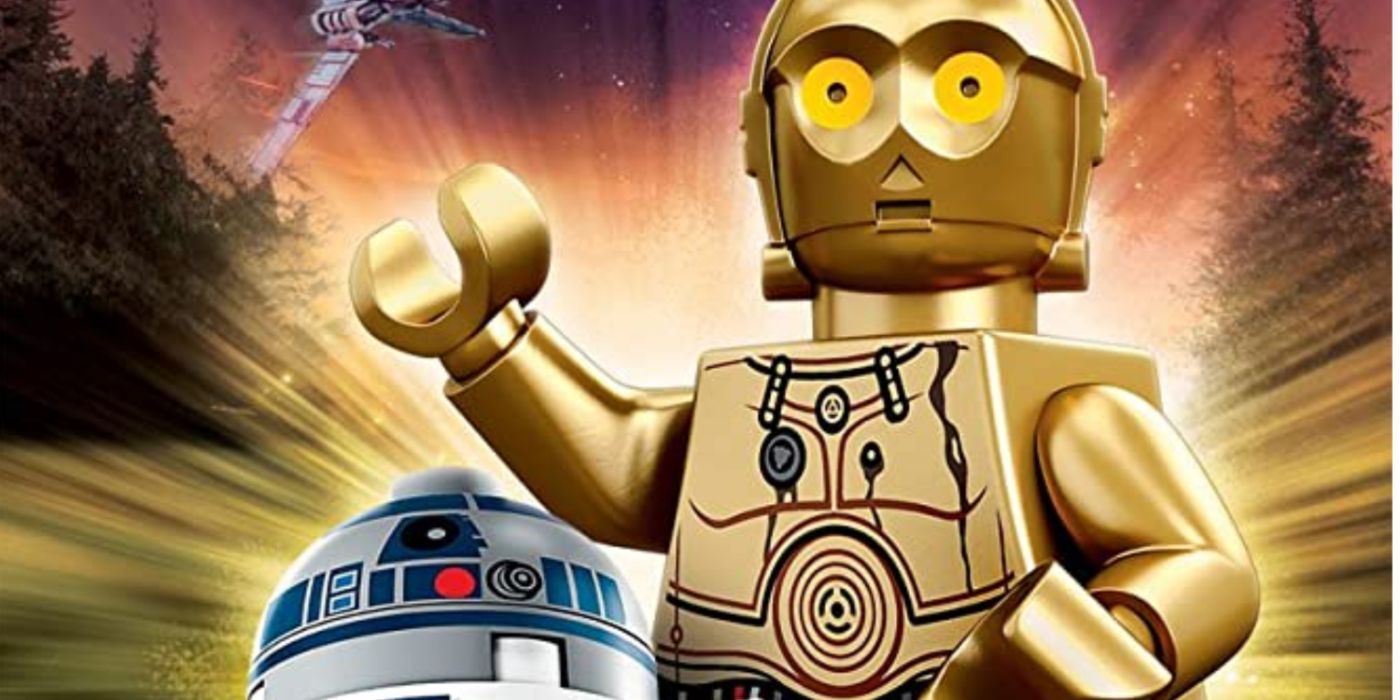 R2 D2 e ​​C3PO de Star Wars como Legos