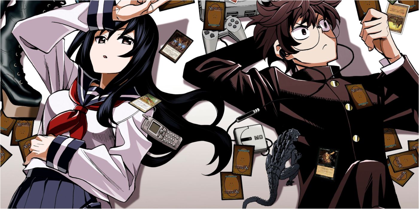 Hajime e Emi estavam juntos cercados por cartas em Destroy All Humankind. Eles não podem ser regenerados. mangá.