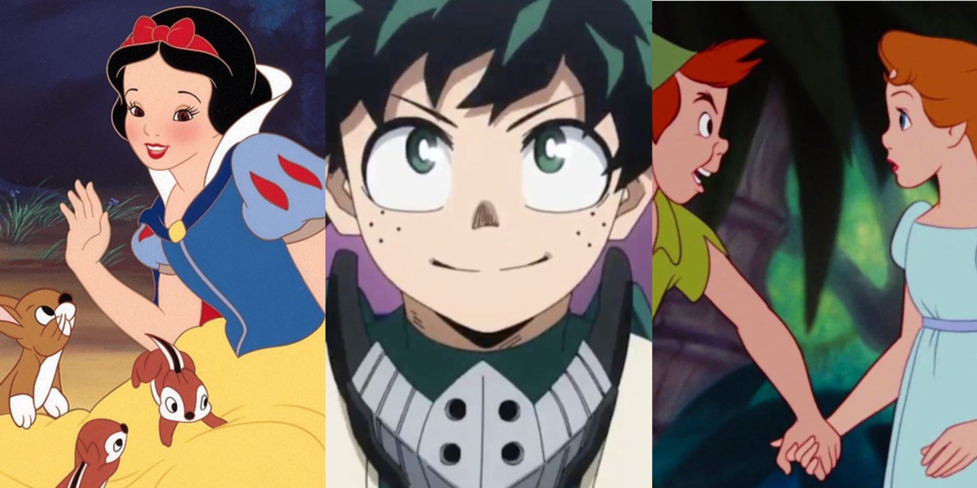 Split Image Snow White, My Hero Academia Character, Peter Pan and Wendy