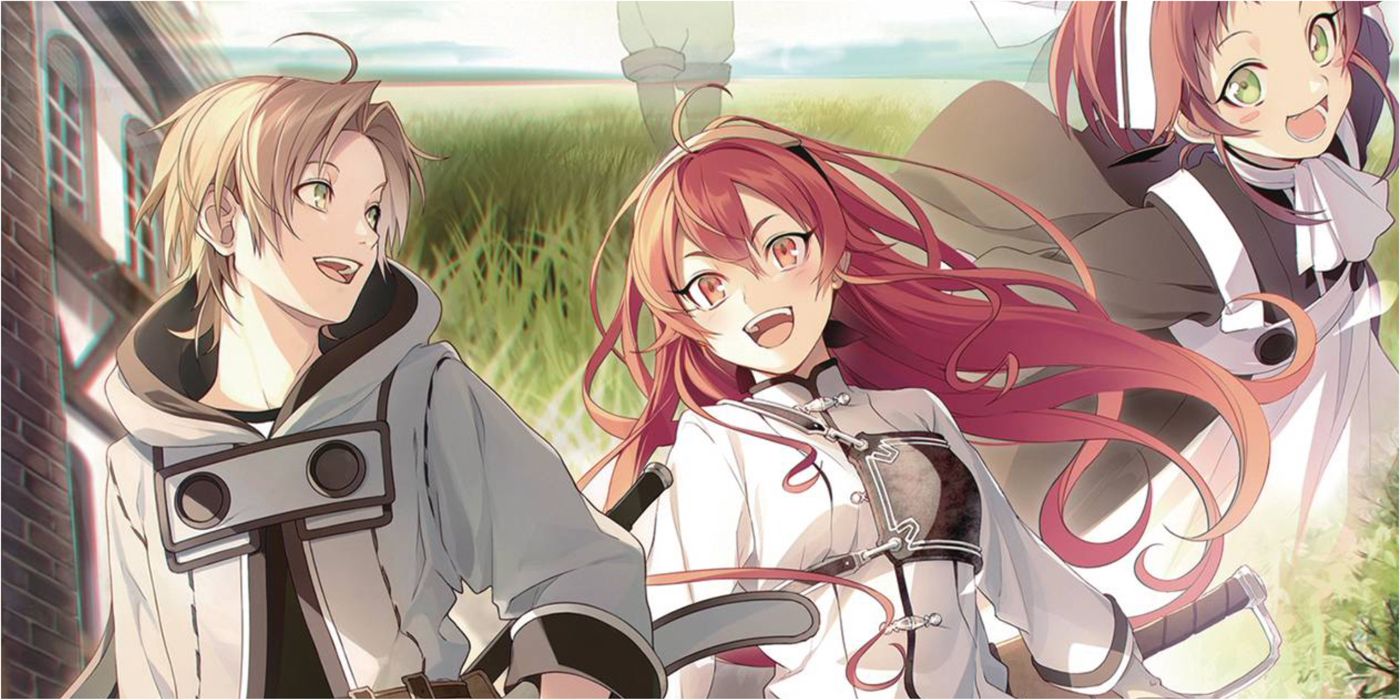 Mushoku Tensei: Jobless Reincarnation - three characters smiling