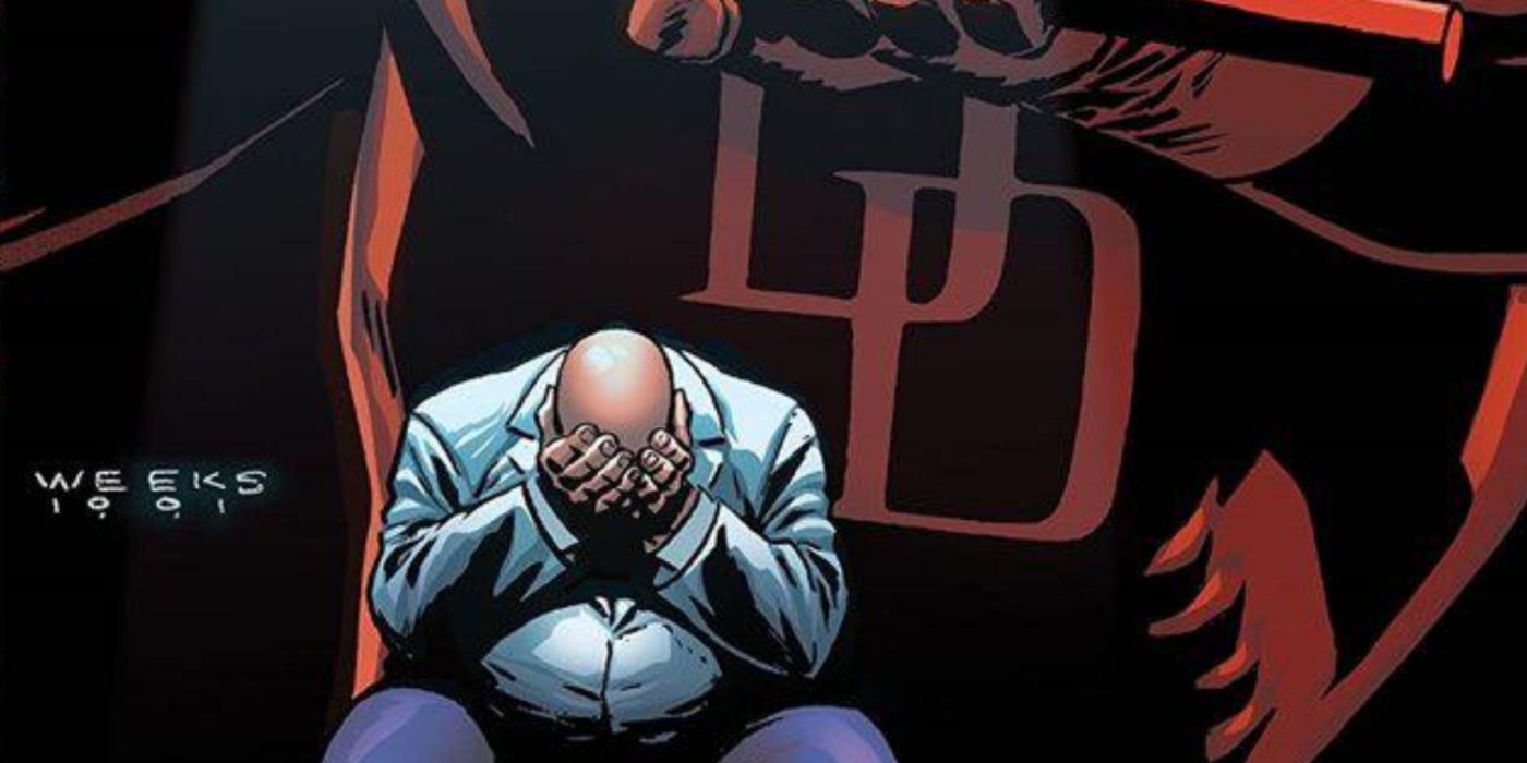Kingpin versus Daredevil in Marvel Comics