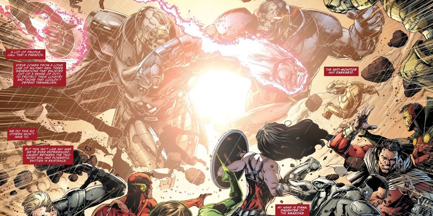 Darkseid attacks Themyscira in DC Comics