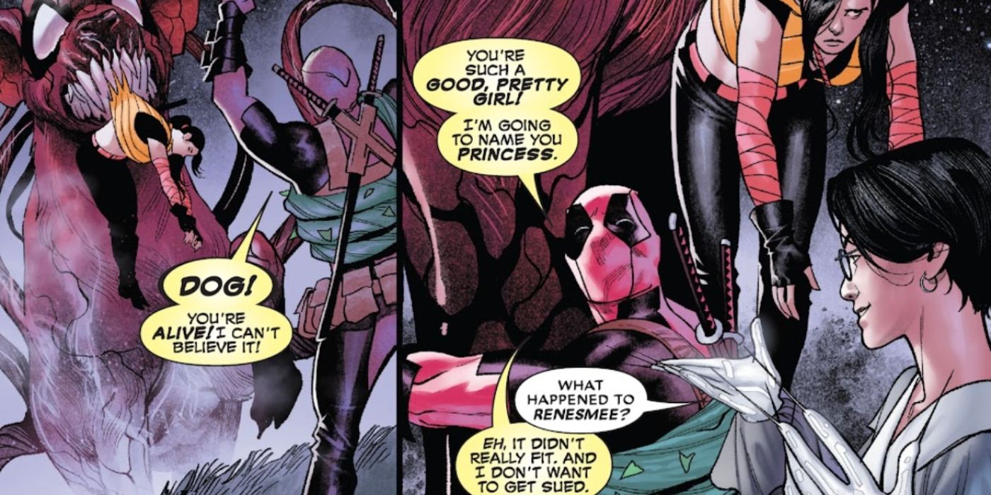Deadpool Carnage Symbiote Dog Princess