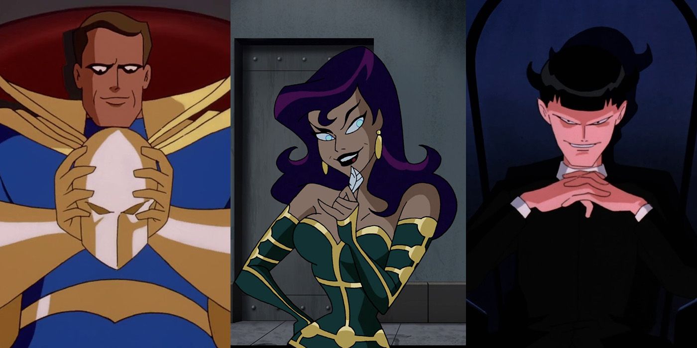 Doctor Fate, Circe and Klarion from the DCAU