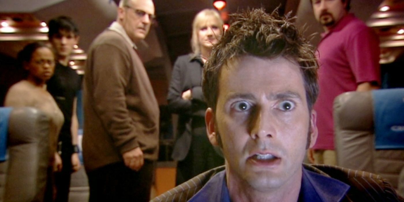 The Tenth Doctor becomes possessed by an invisible monster in Doctor Who's Midnight