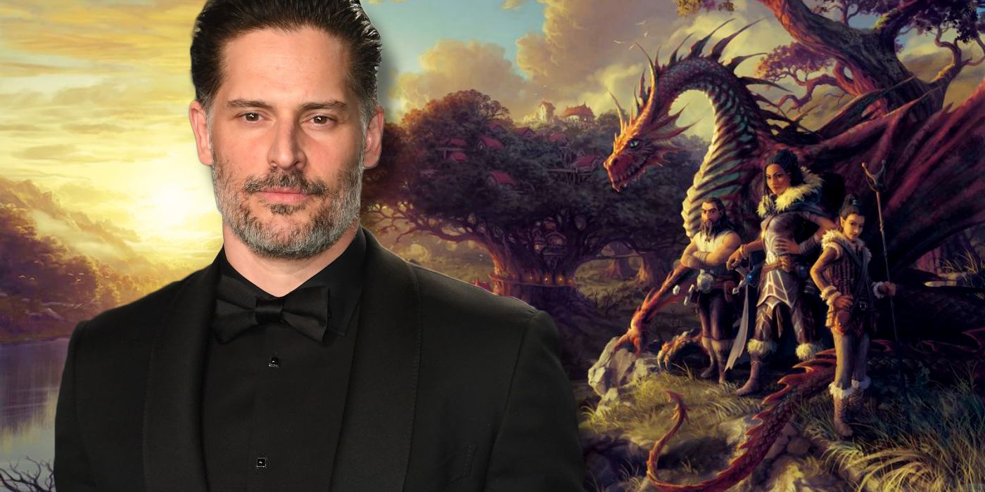 The cover for a Dragonlance novel with Joe Manganiello superimposed on it.