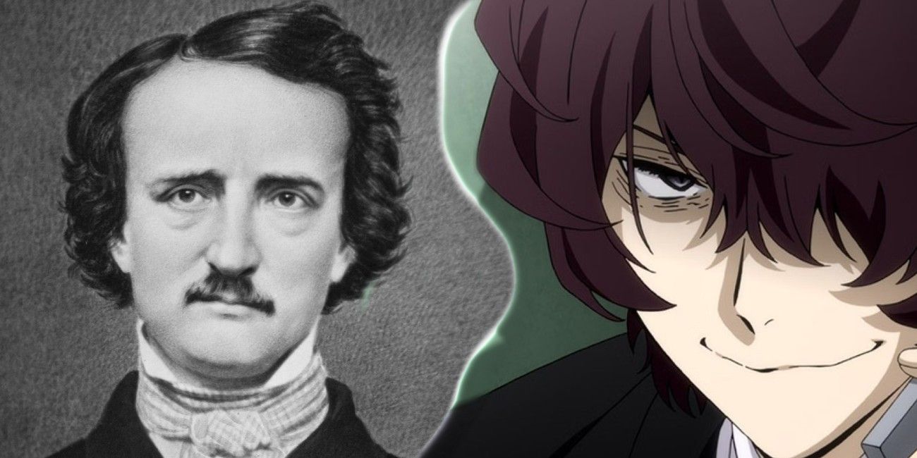 Edgar Allan Poe the author next to Edgar Allan Poe the character