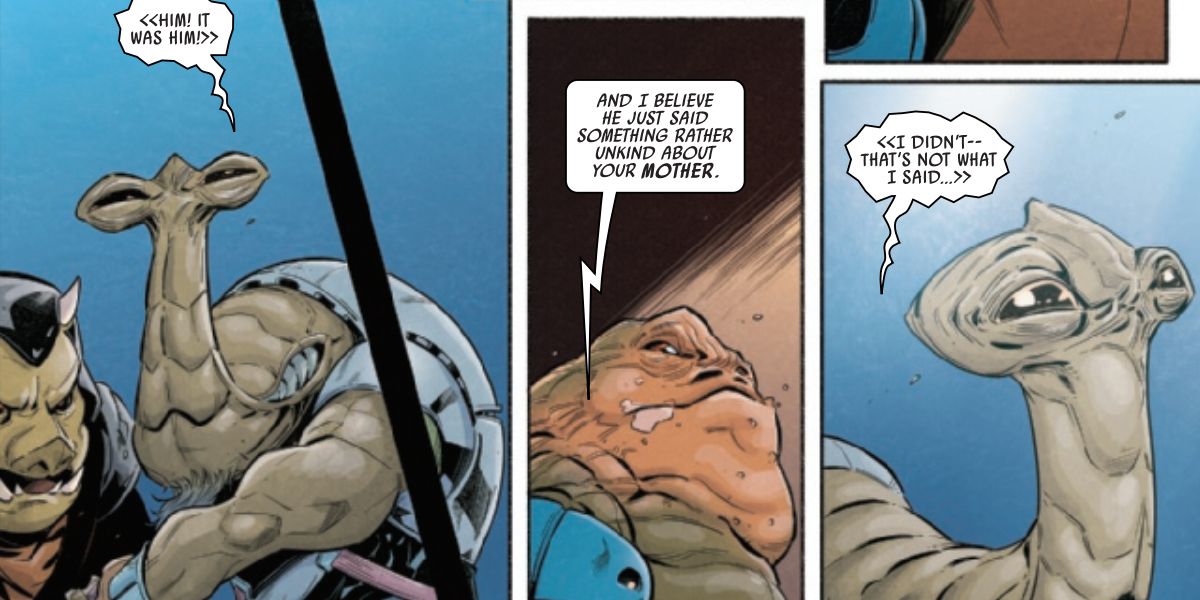 Eightyem mistranslates Charn Roondha's words, dooming Roondha in the process in Star Wars: Return of the Jedi - Jabba's Palace #1