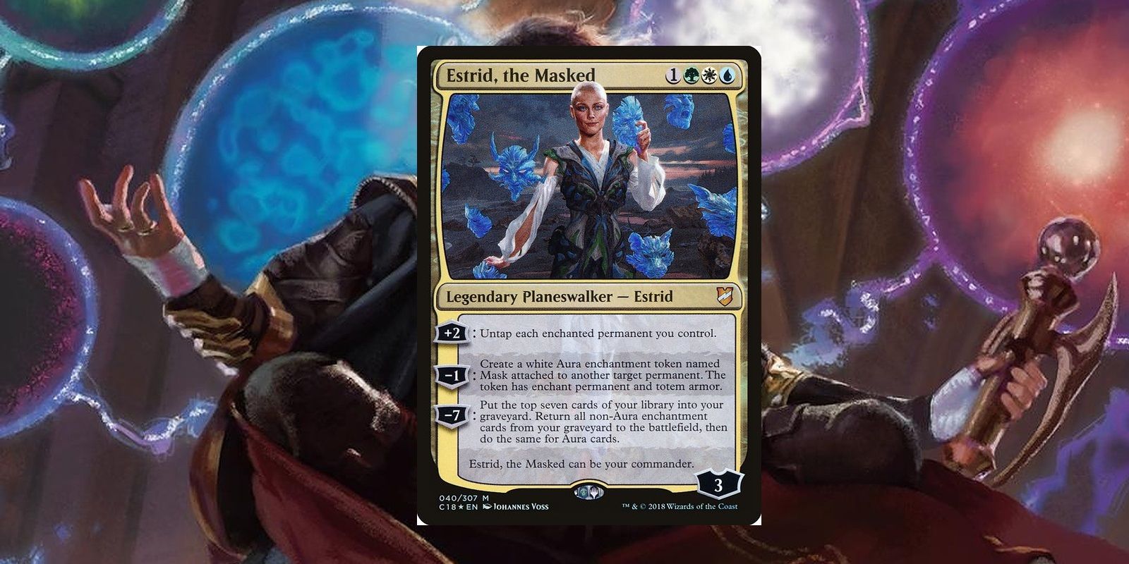 Estrid, O cartão Mascarado MTG.