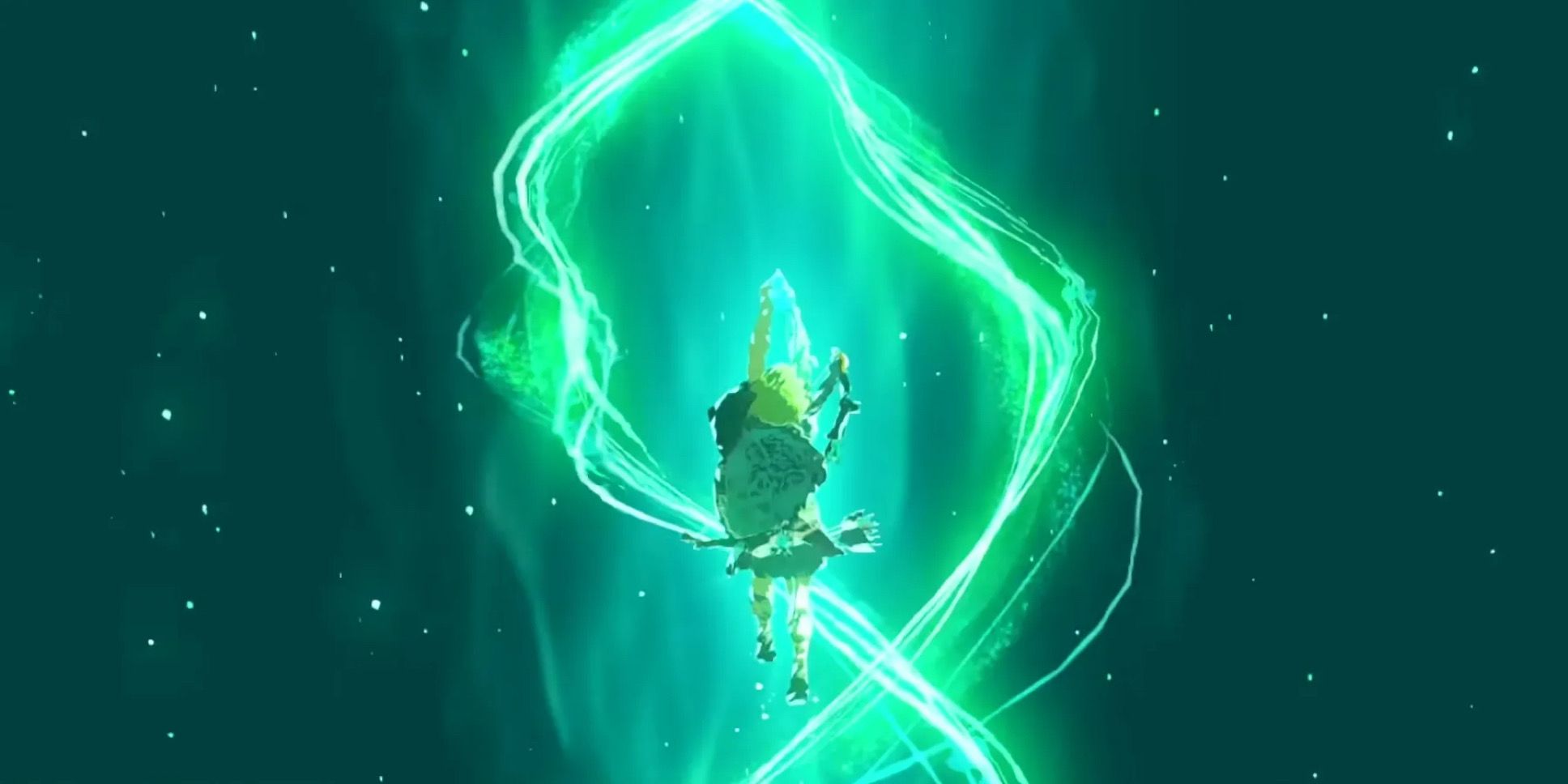 Link usando Ascend em The Legend of Zelda Tears of the Kingdom