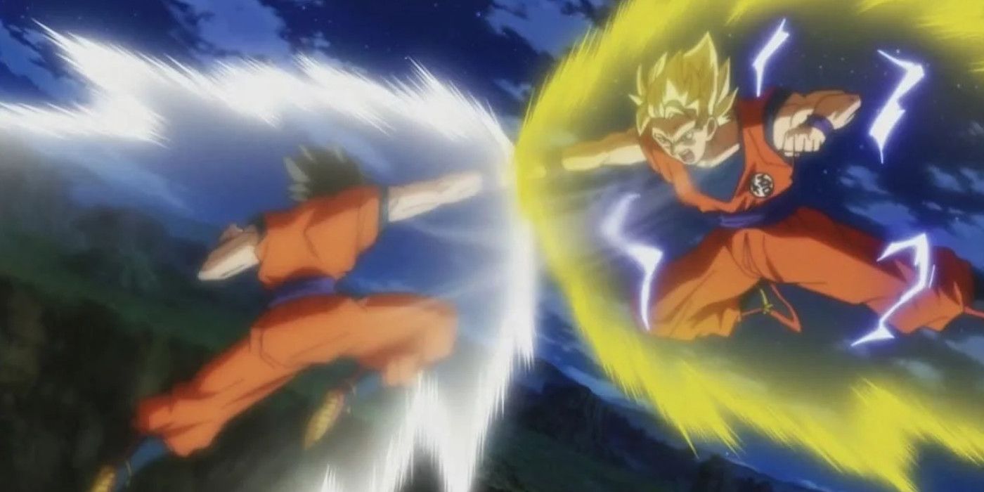 Gohan vs. Goku em Dragon Ball Super.