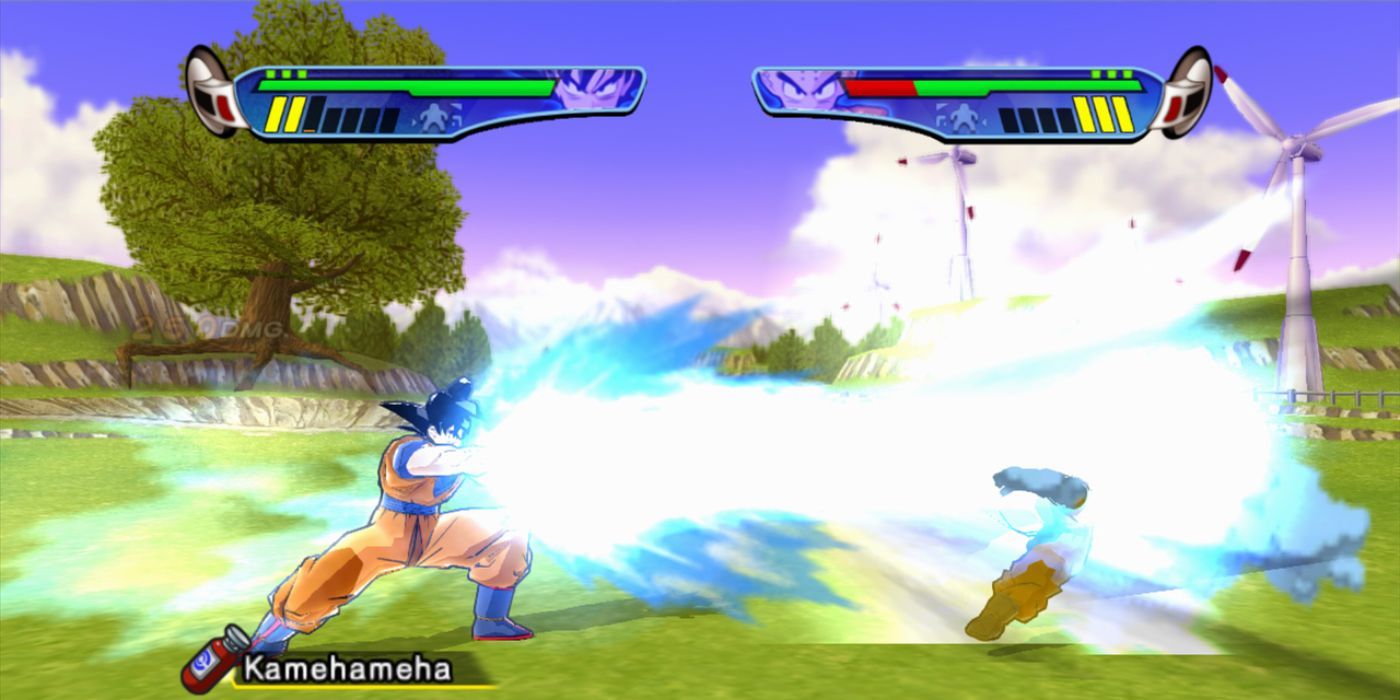 Goku vs Kuririn em Dragon Ball Z Budokai 3