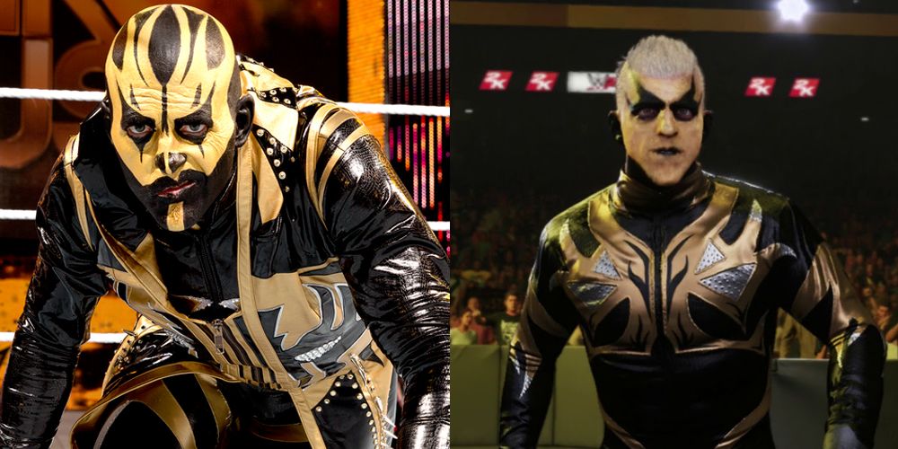 Goldust fazendo entrada na WWE