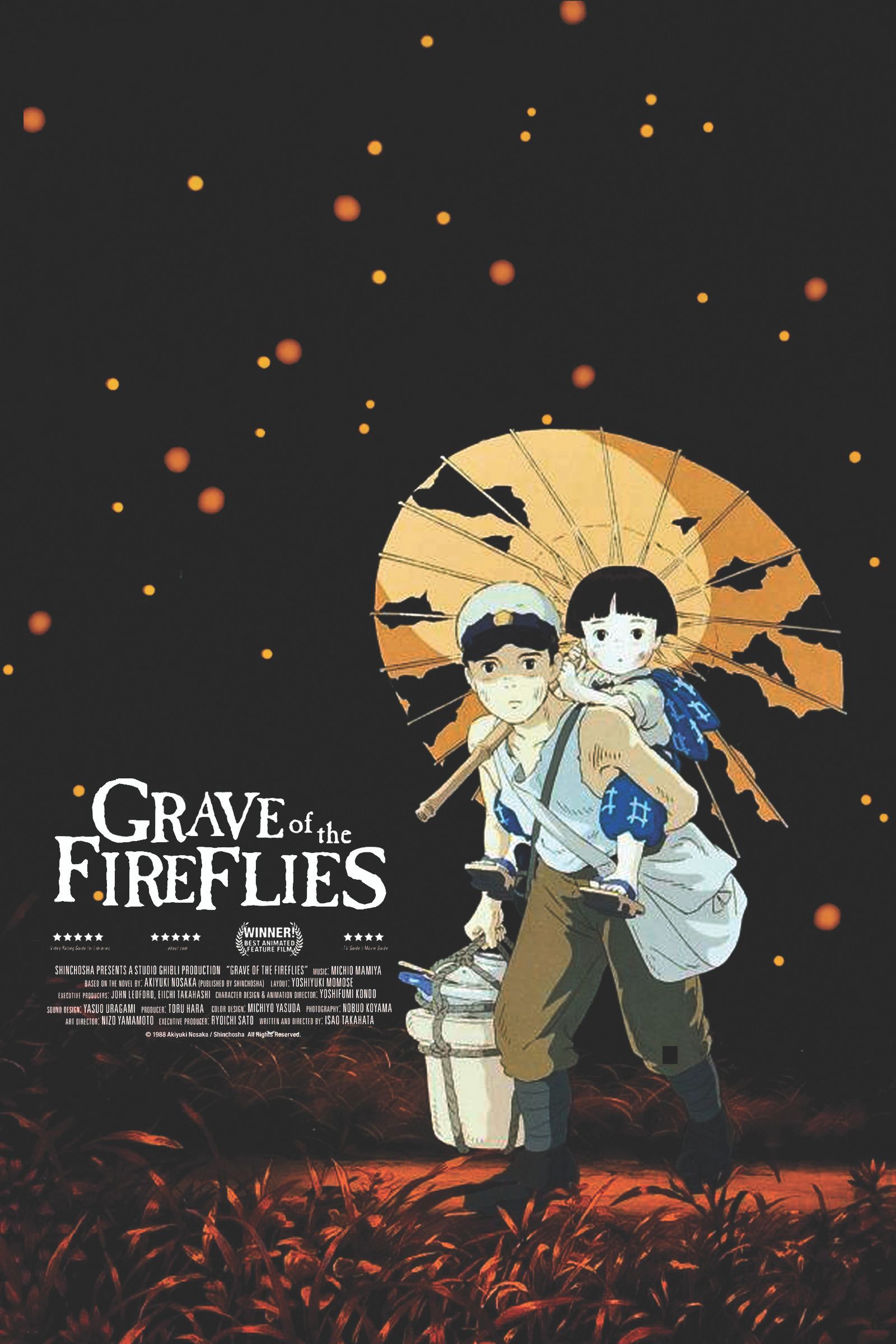 Grave of the Fireflies Movie Poster