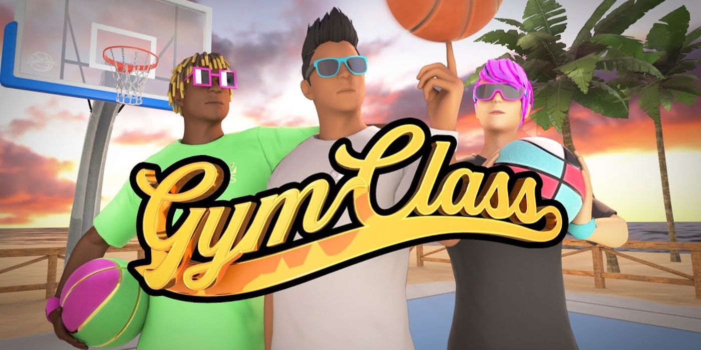 Um anúncio de banner para Gym Class Basketball é visto