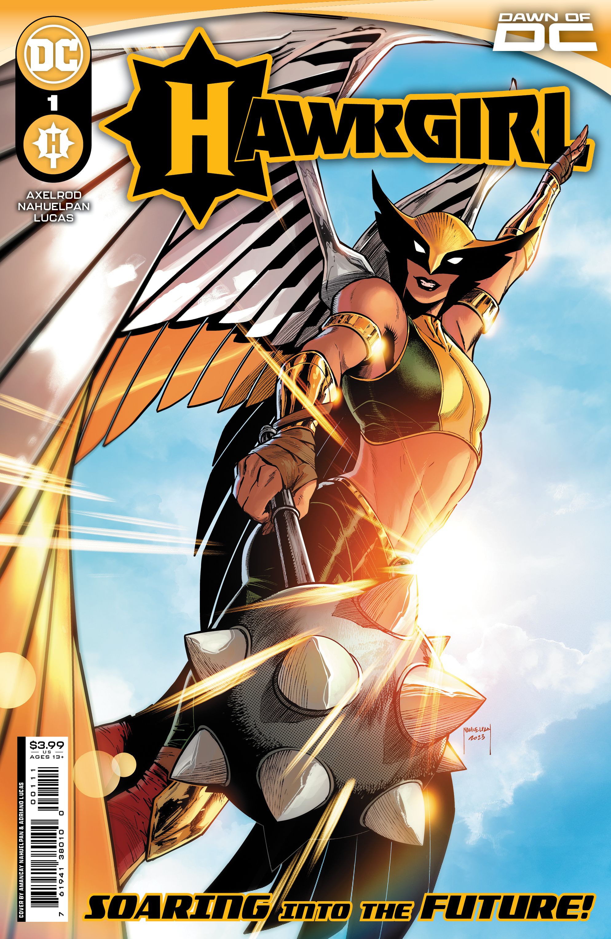 Hawkgirl 1 Main Cover Amancay Nahuelpan & Adriano Lucas