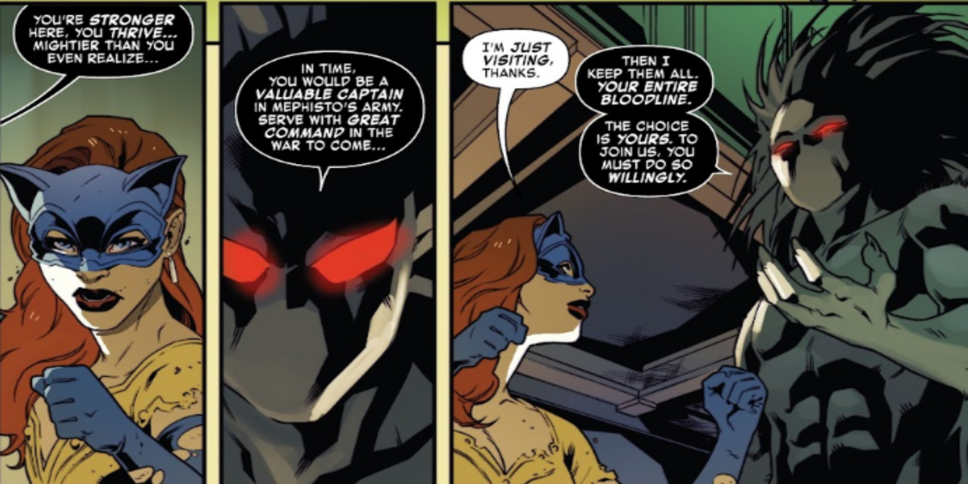 Blackheart stands and offers a deal to Hellcat