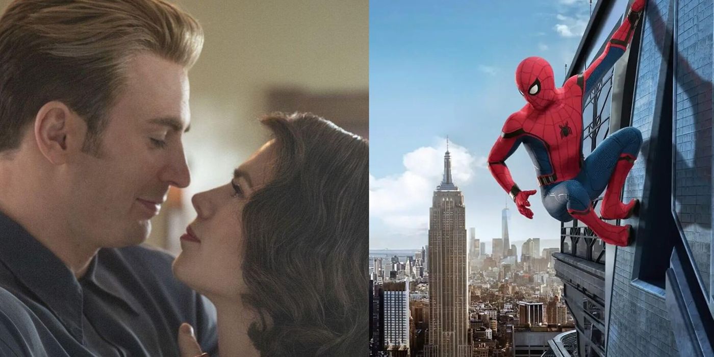 Steve and Peggy dance and Spider-Man hangs on a building in MCU movies