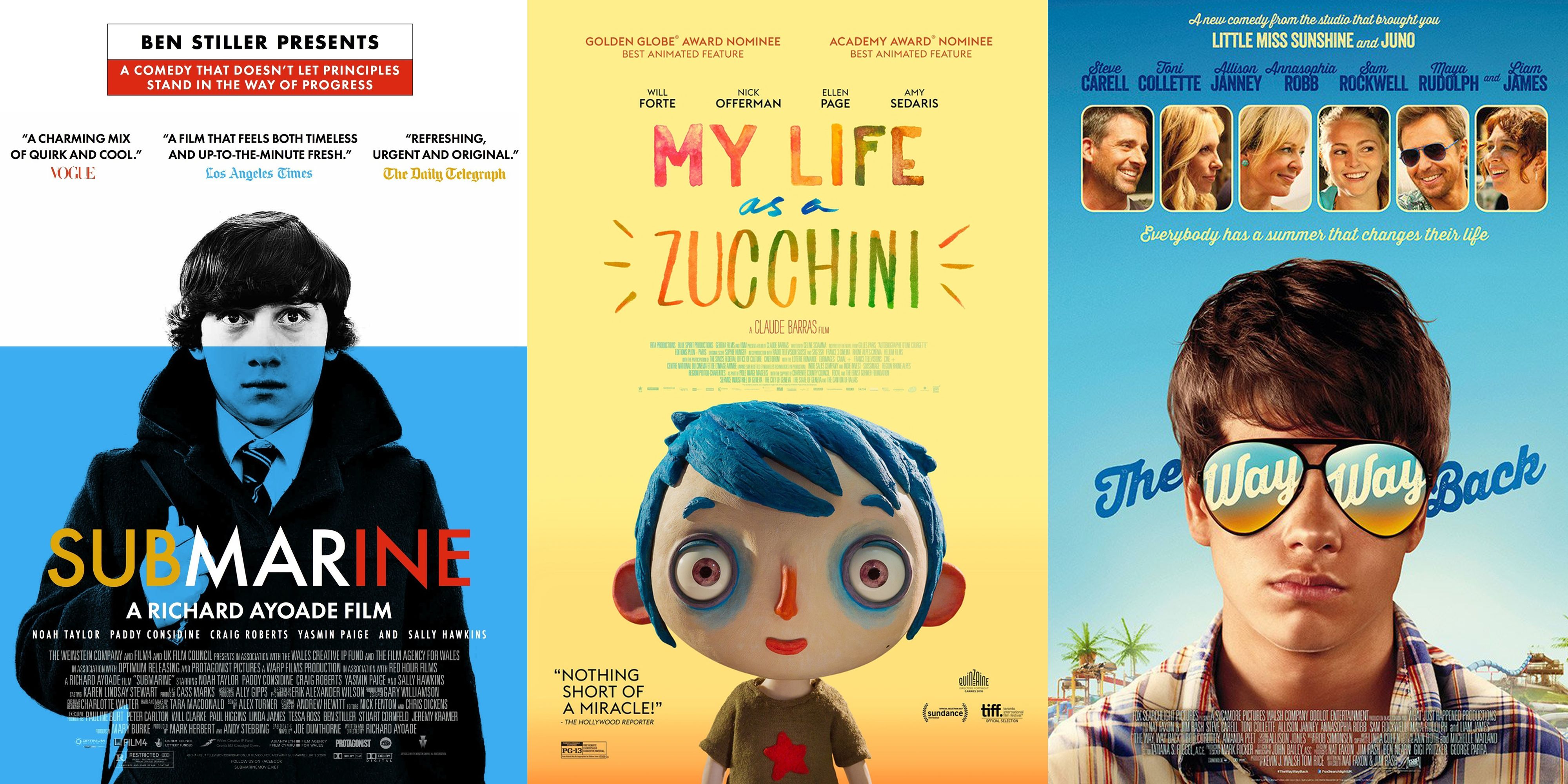 Submarine, My Life As a Zucchini, The Way Way Back Posters