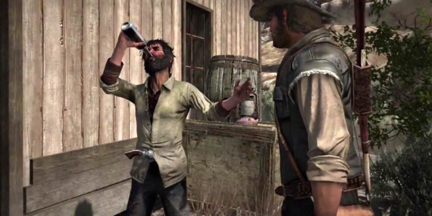 Irlandeses bebendo em Red Dead Redemption