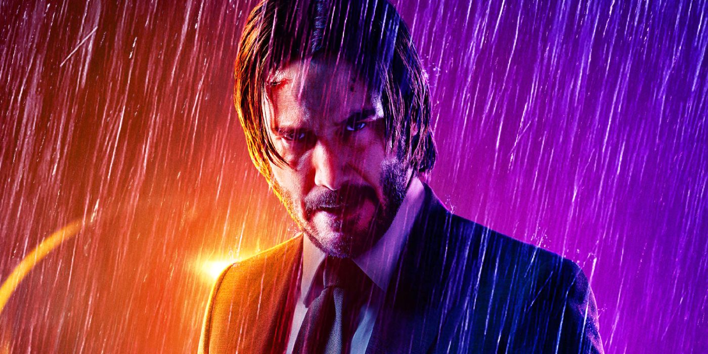 Keanu Reeves as John Wick on a poster for John Wick: Chapter 3 - Parabellum.