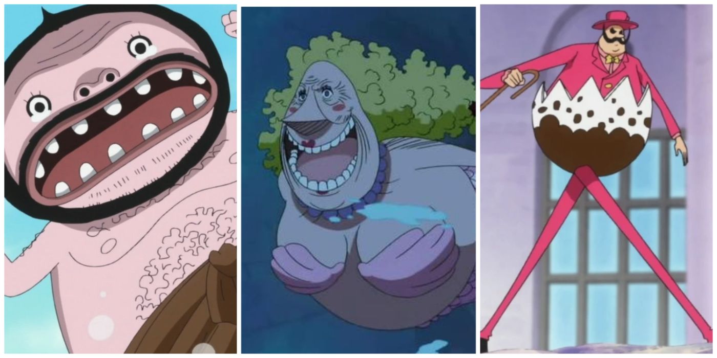 Koro, Wadatsumi, and Tamago One Piece split image