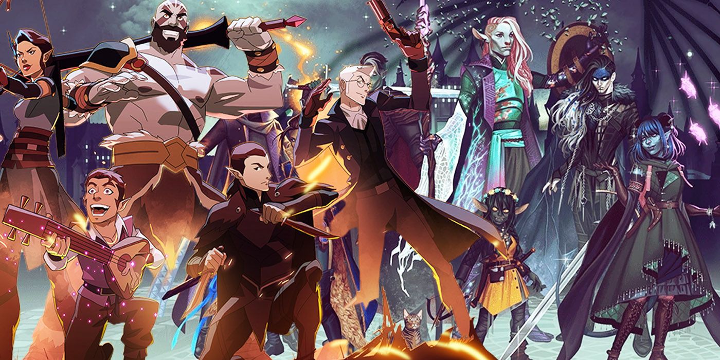 Artwork of Critical Role's The Legend of Vox Machina and The Mighty Nein characters