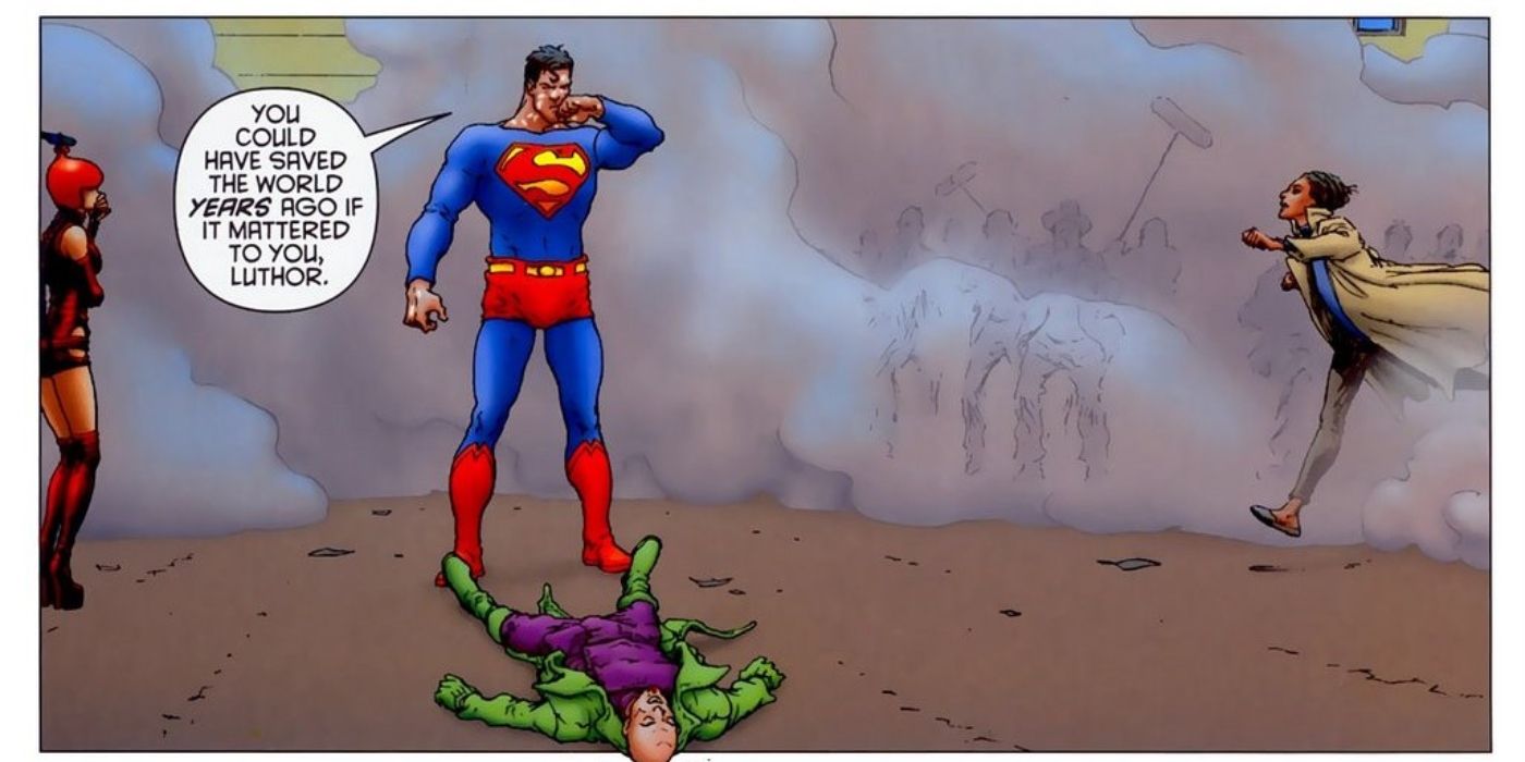 Lex Luthor defeated by Superman again