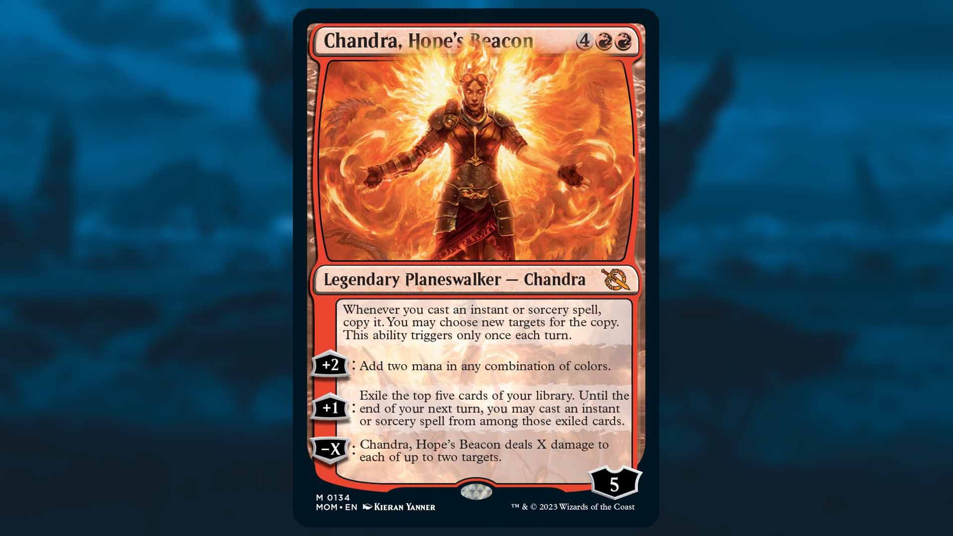 Magic the Gathering March of the Machine Chandra, Hope's Beacon