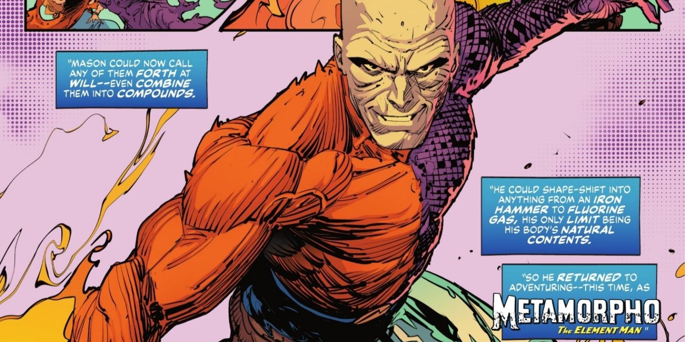 Metamorpho Introduction in DC comics