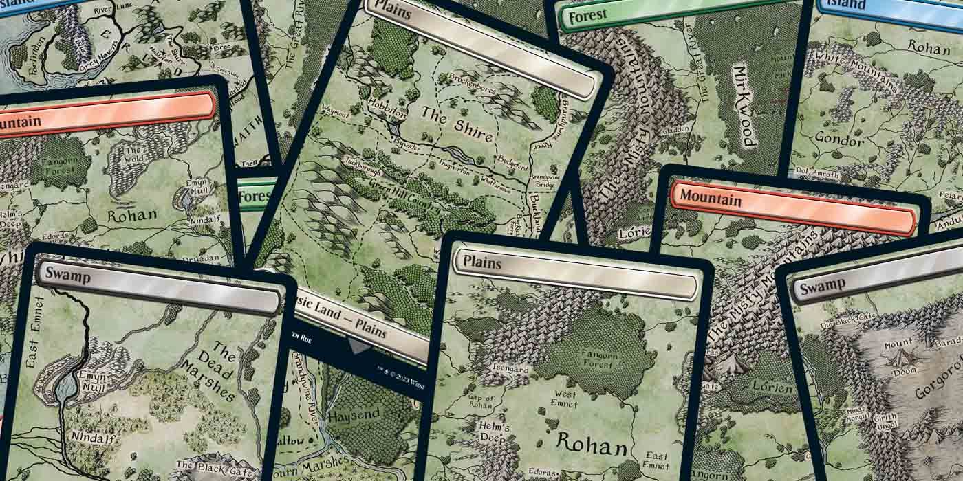 Tales of Middle-earth Cartographic Land Cards Collage