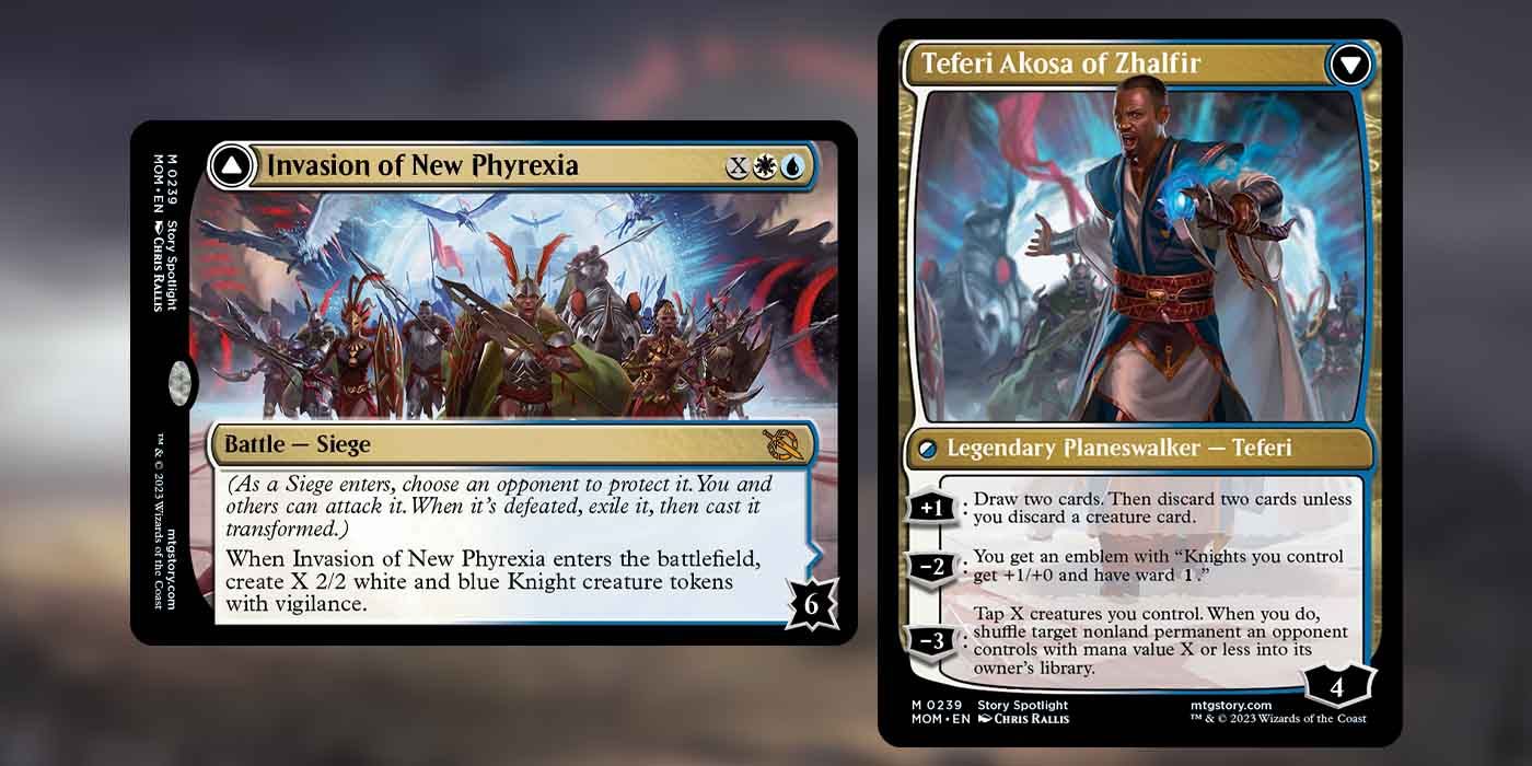 MTG Invasion of New Phyrexia Battle Card from March of the Machine