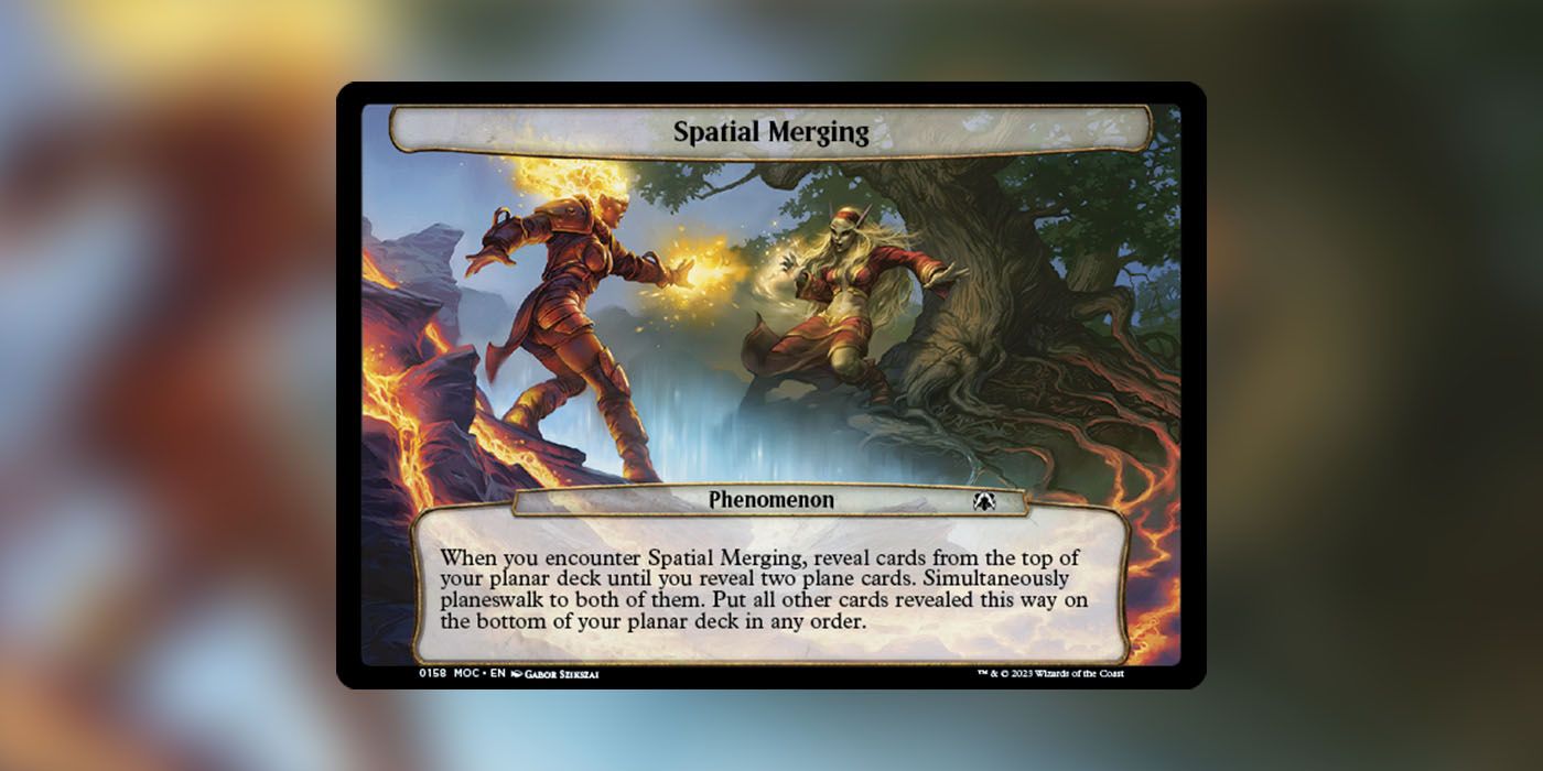 MTG March of the Machine Planechase Spatial Merging