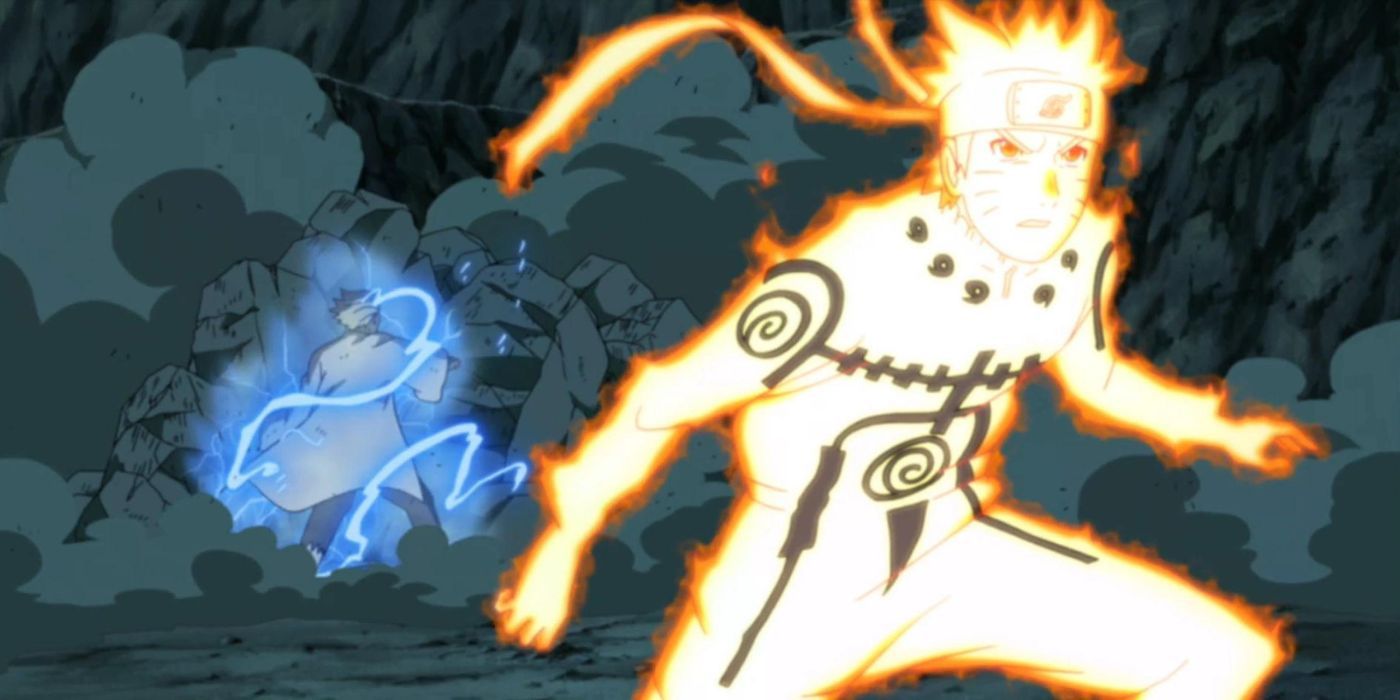 Naruto fights the Raikage in Naruto anime