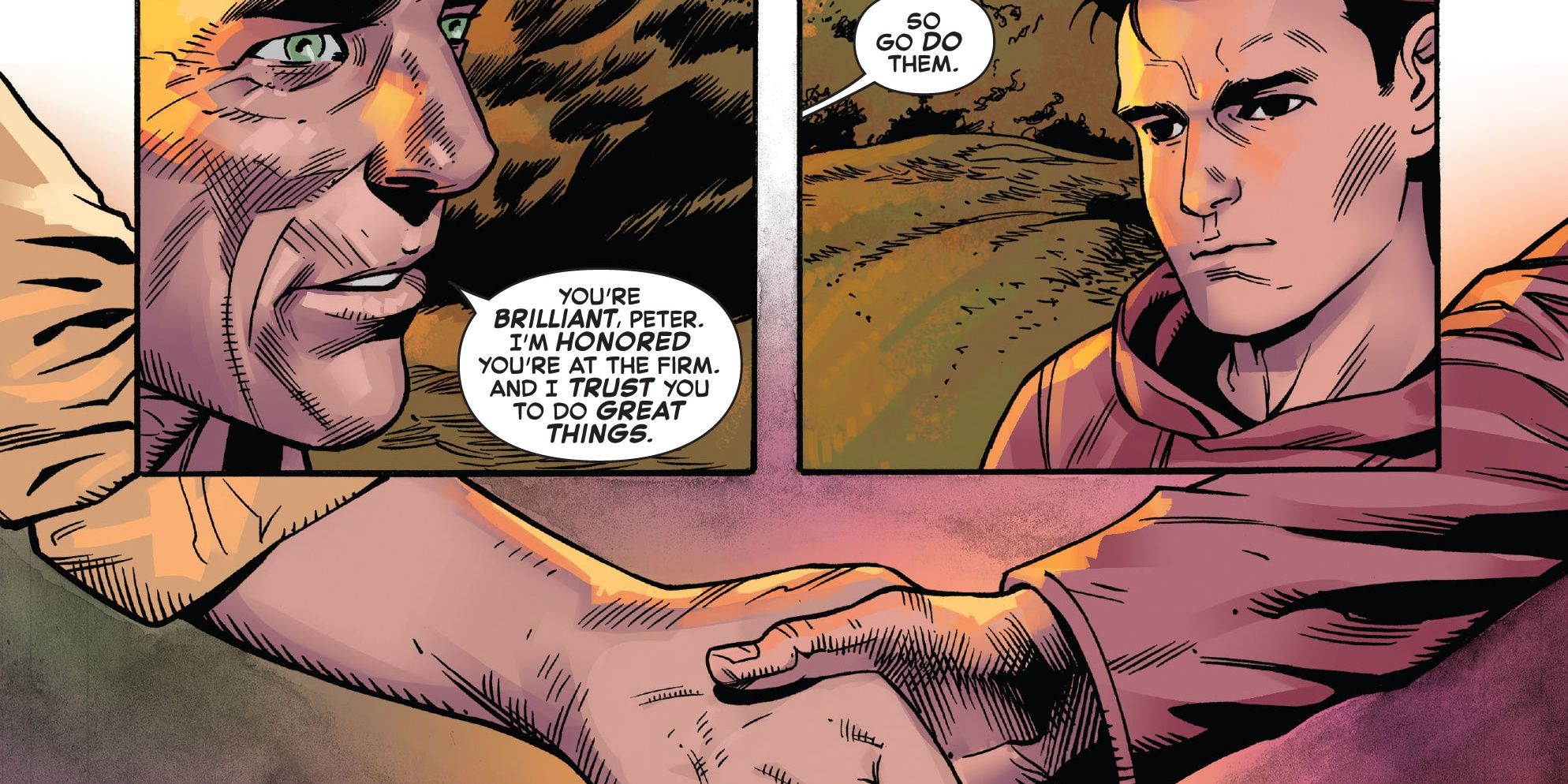 Norman Osborn giving Peter Parker carte blanche in Gold Goblin #4