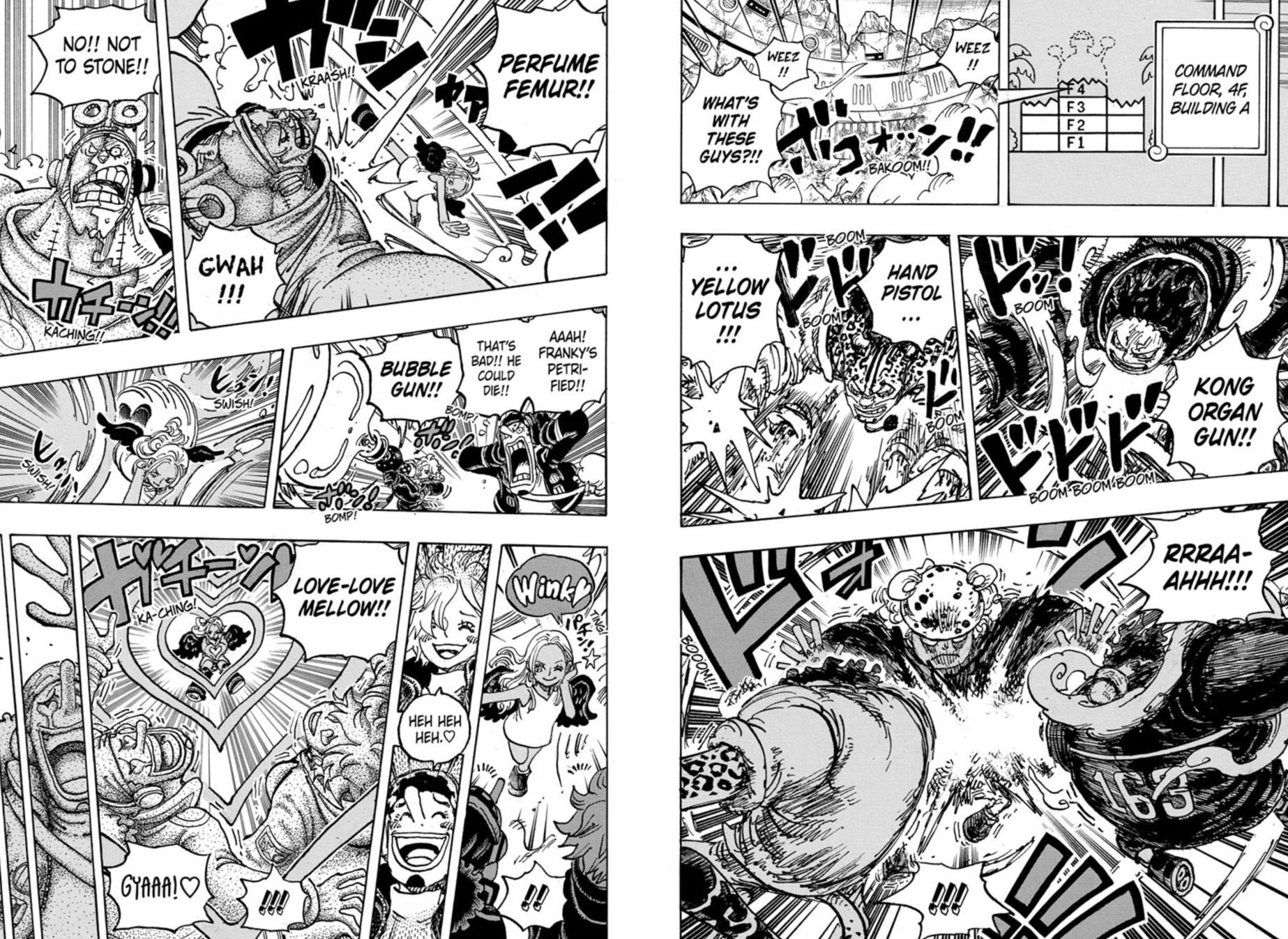 One Piece Chapter 1077 Pages 4 & 15