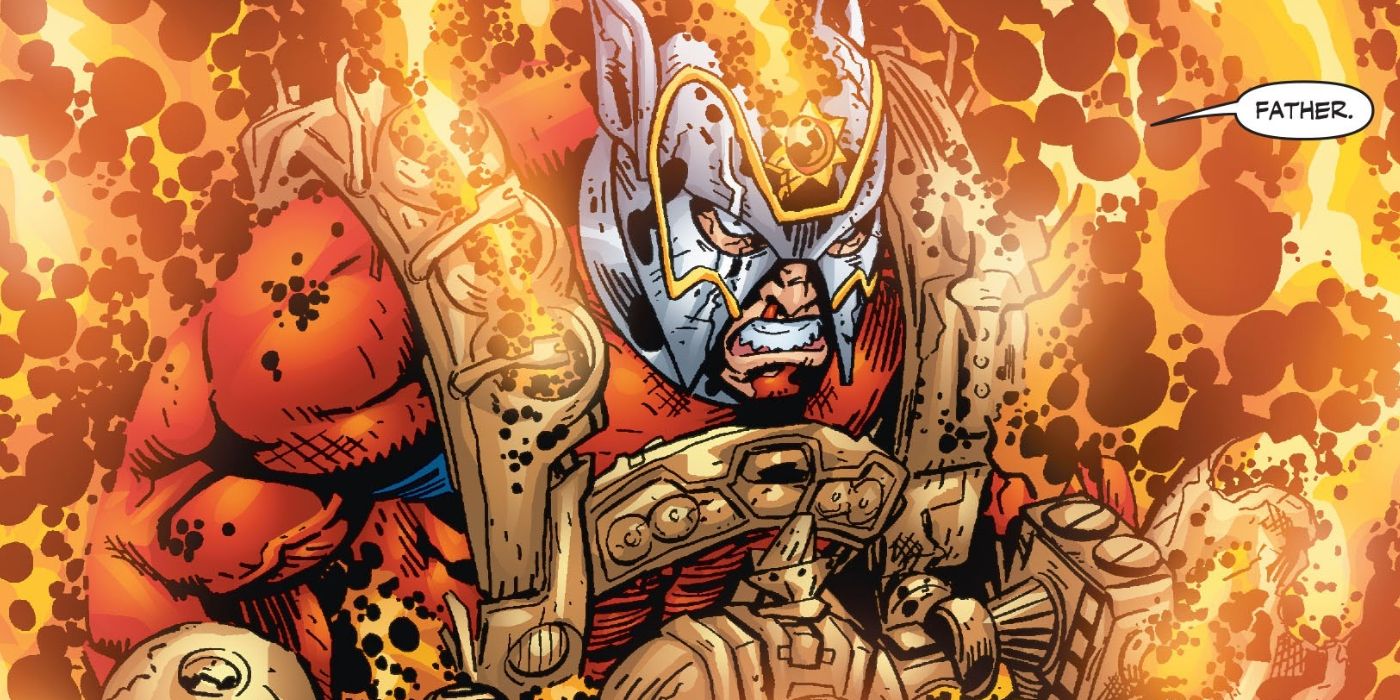 Orion com a Astro-Force fluindo ao seu redor na DC Comics