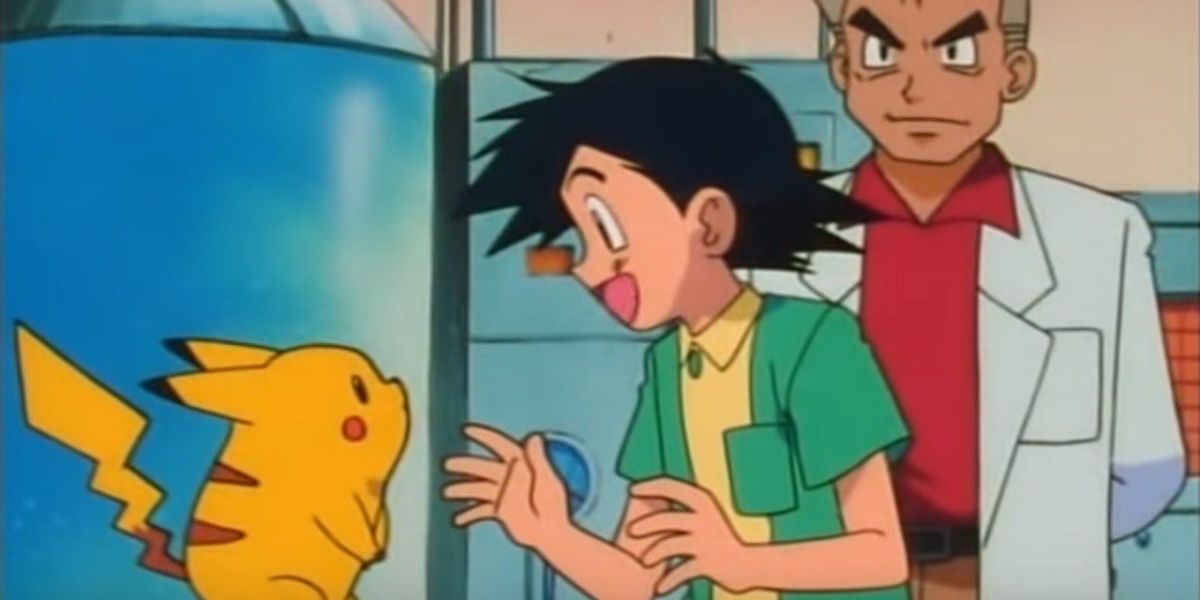 Ash meets Pikachu for the first time in the Pokemon anime