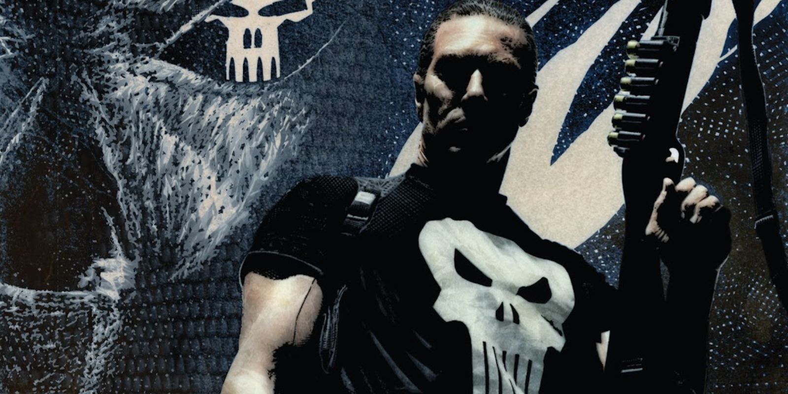 Punisher from Marvel staring at viewer.