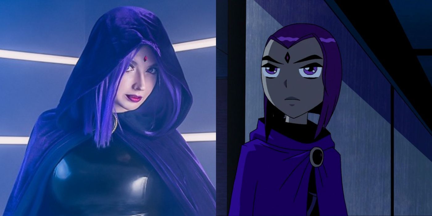 A cosplay of Raven from Teen Titans. 