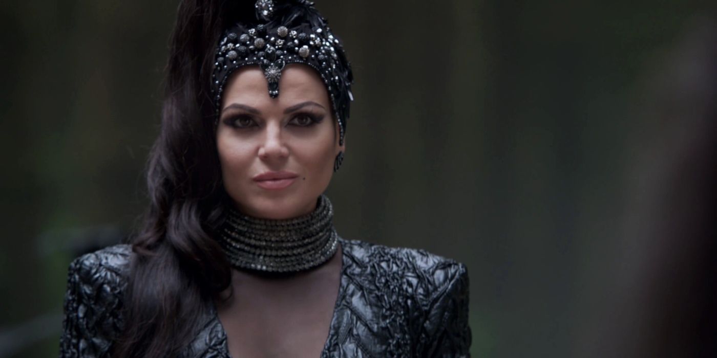 Regina Mills como a rainha do mal em uma vez