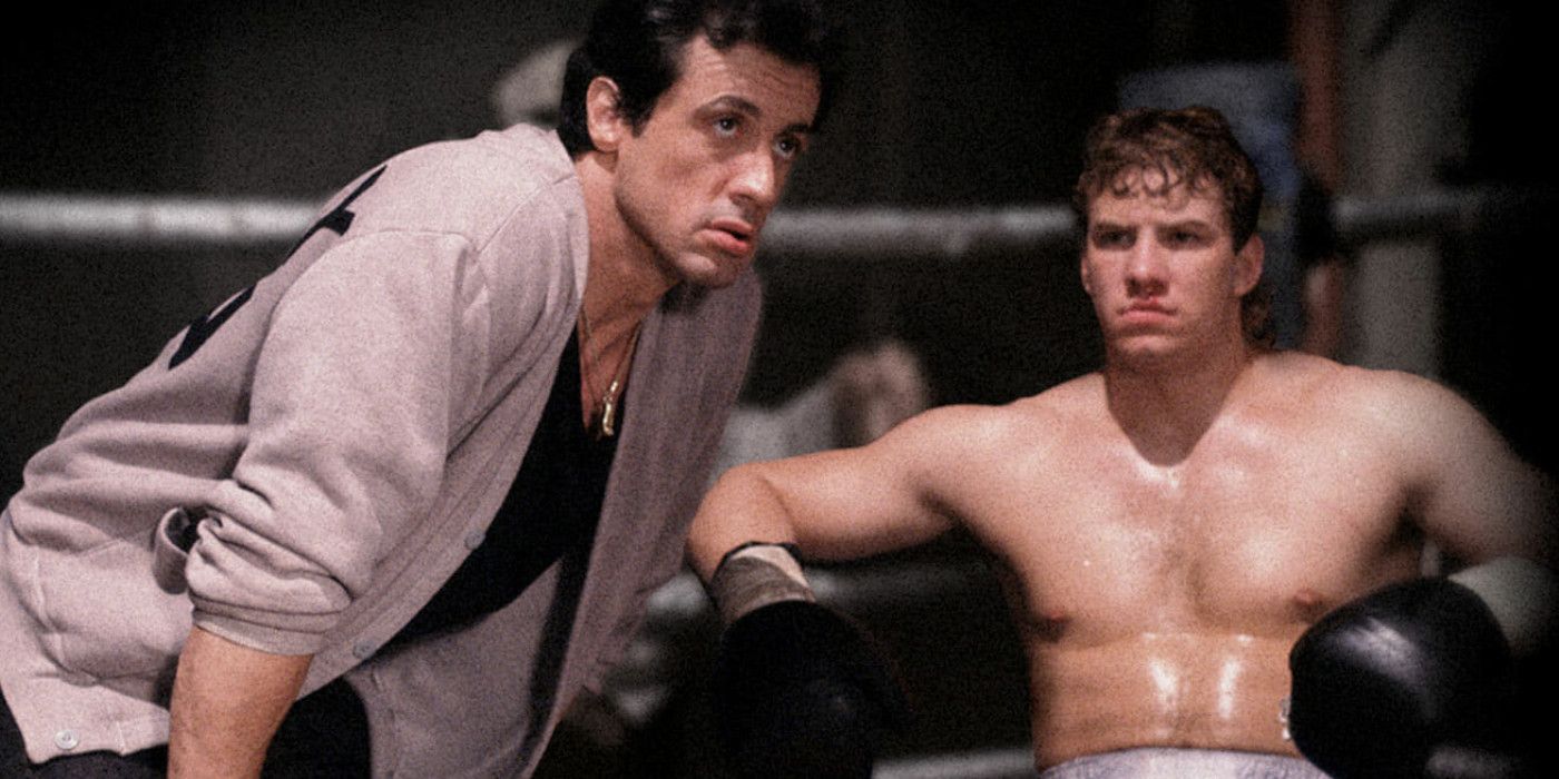 Rocky and Tommy Gunn in the ring in Rocky V (Rocky 5)