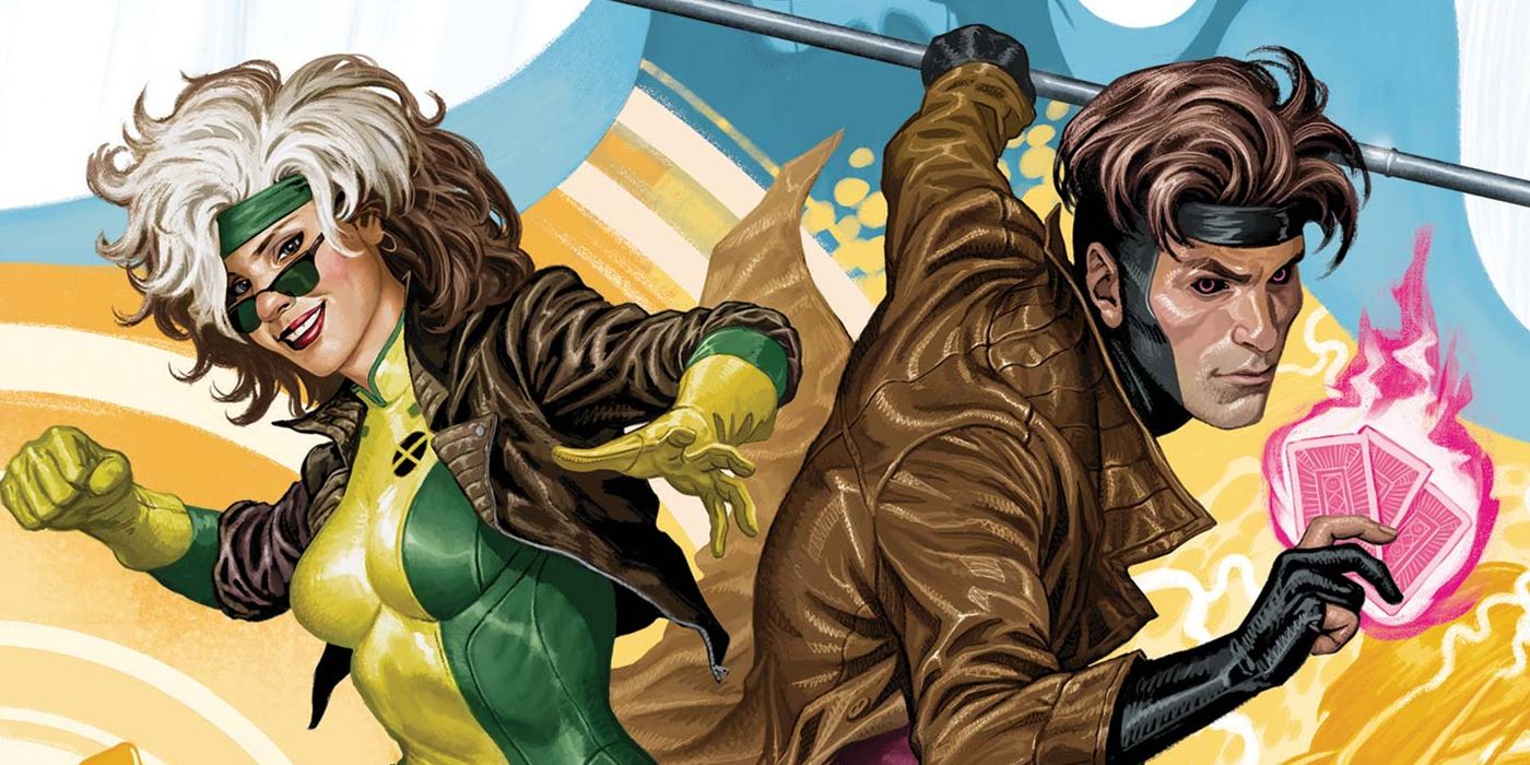 Rogue and Gambit preparing for battle in the comics