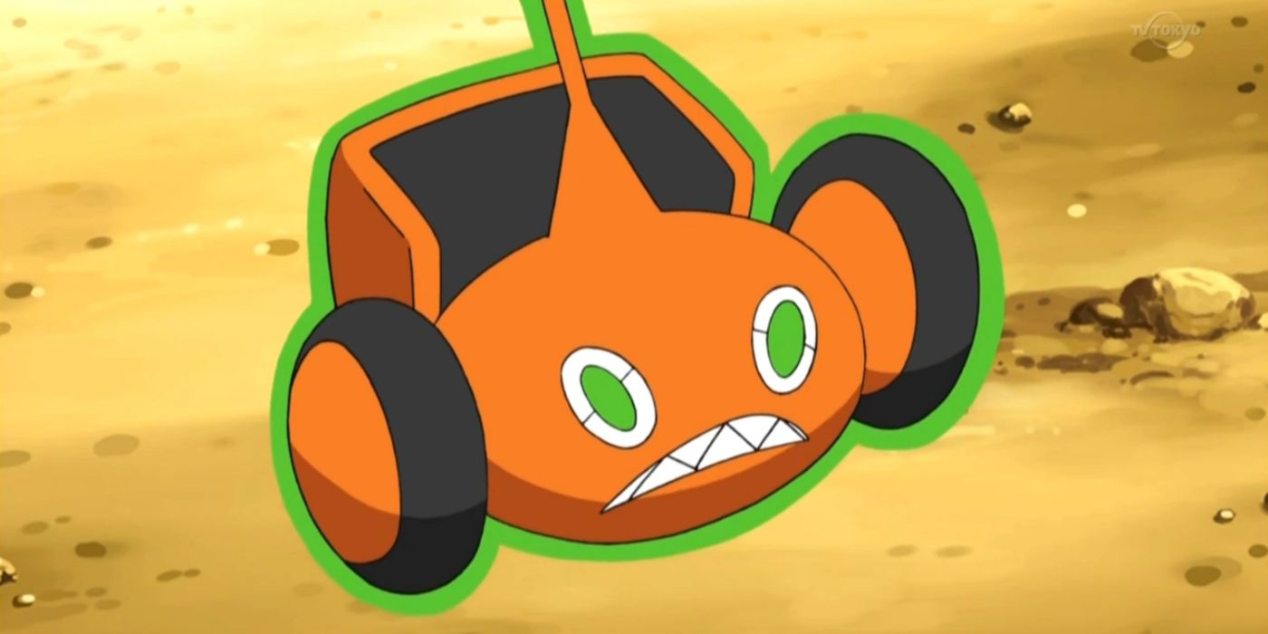 Rotom em sua forma Mow no anime Pokémon.