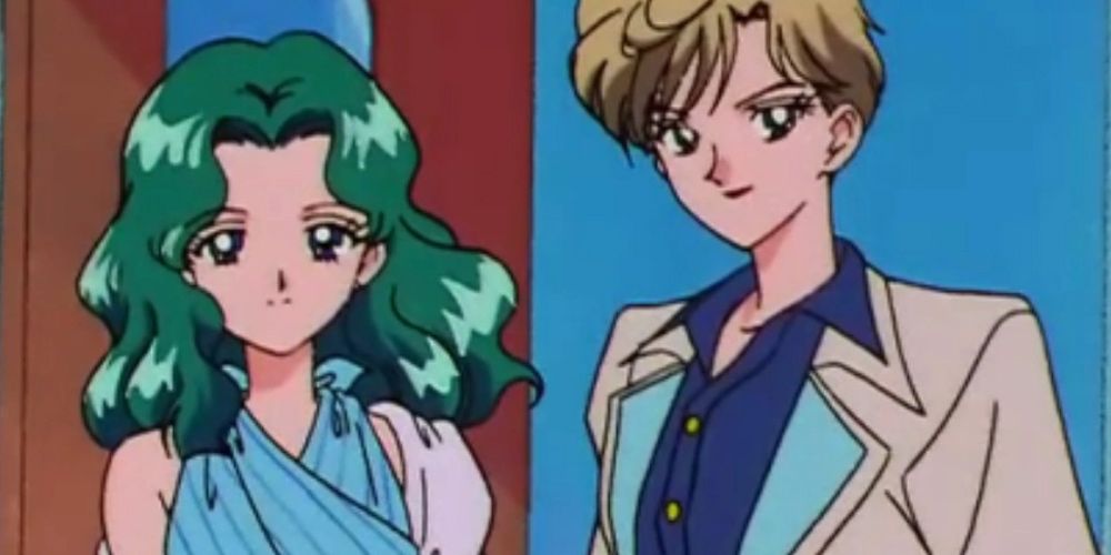 Sailors Neptune and Uranus go on a date in Sailor Moon