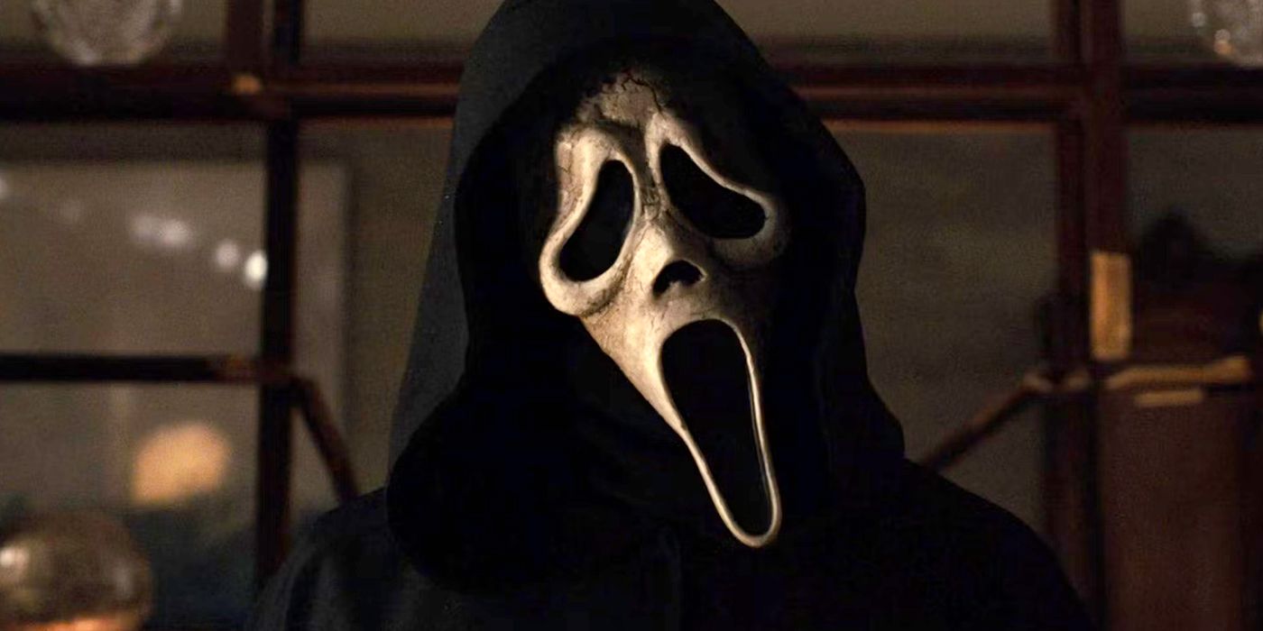 Ghostface looking shocked in Scream 6