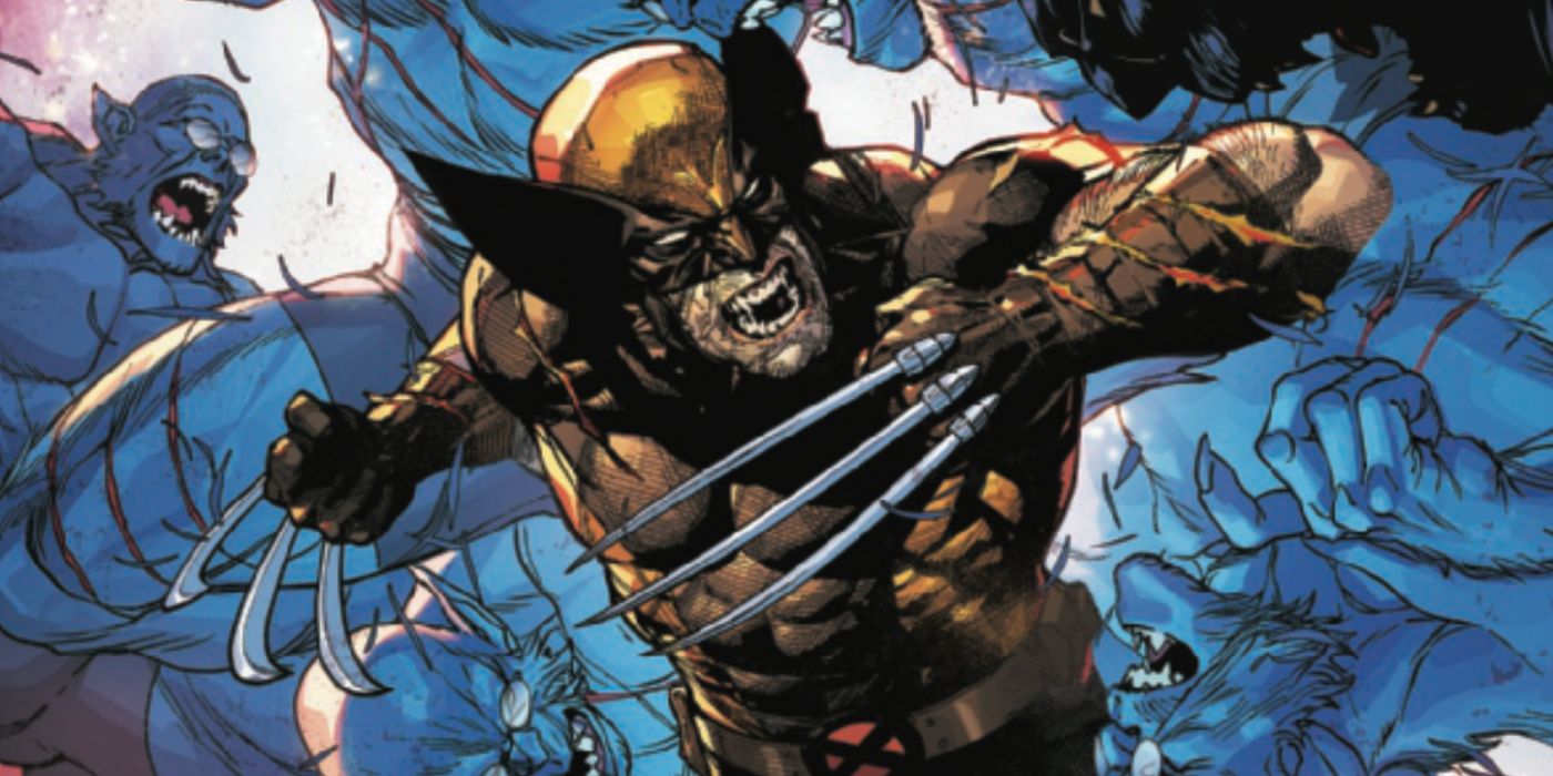 Wolverine in the cover of Wolverine #31 ready to attack in Marvel Comics